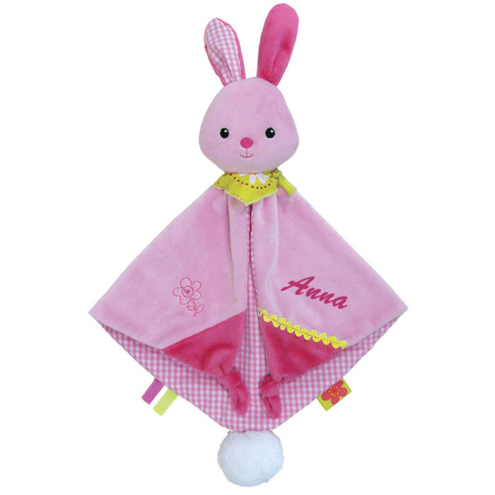 Doudou Lapin Hochet personnalisé