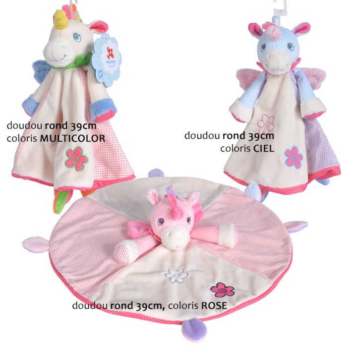 Doudou Licorne personnalisé