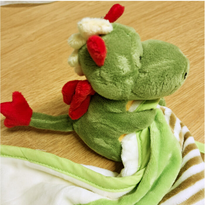 Doudou Dragon personnalisé avec un prénom